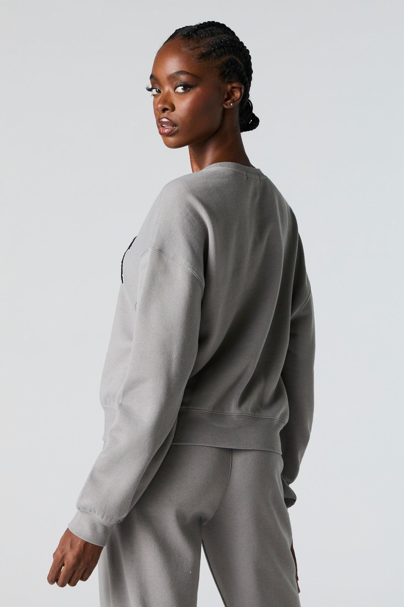 Destination Twill Embroidered Fleece Sweatshirt Female Product Image