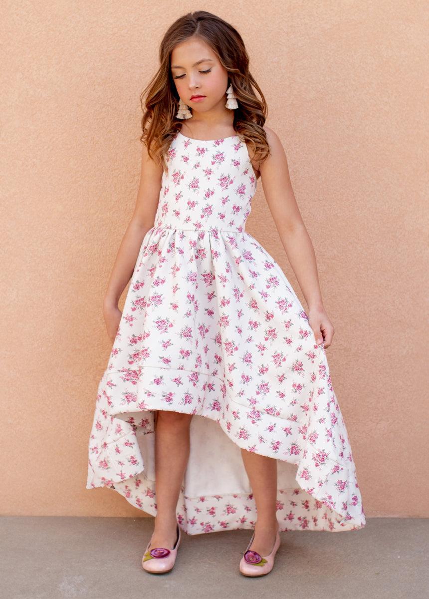 Pearl Dress in Cream Ditsy Girls Product Image