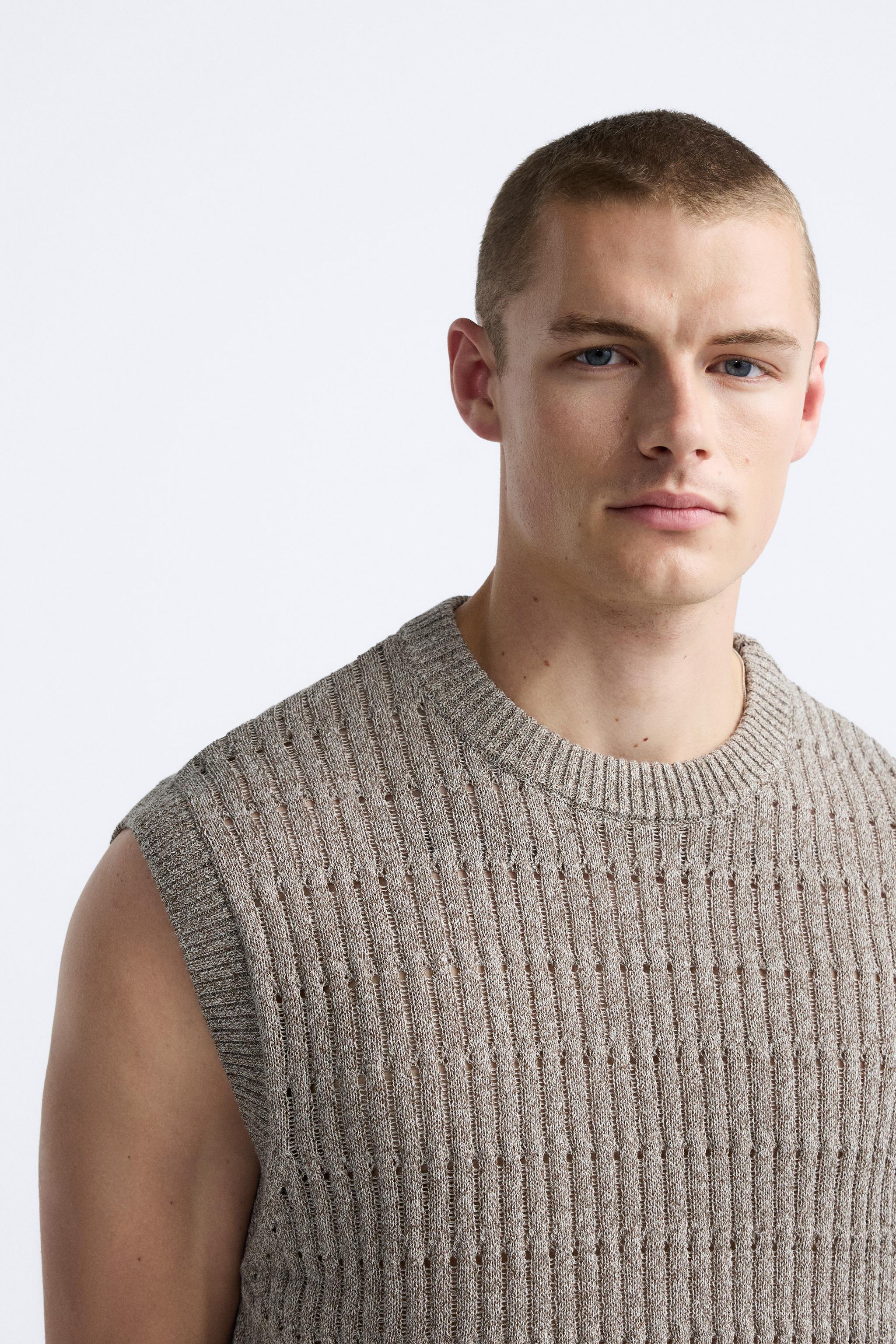 OPEN KNIT VEST Product Image