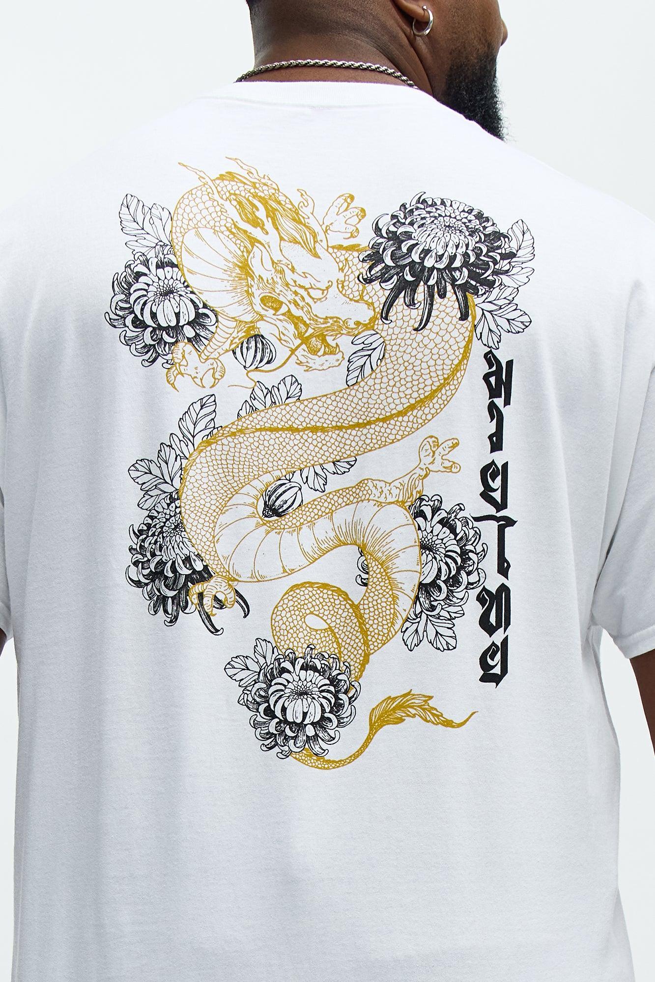 The Great Dragon Short Sleeve Tee - White Product Image