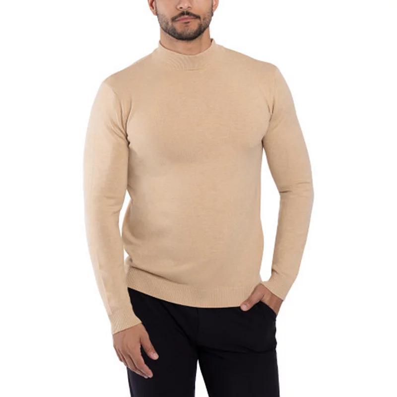 Men's Xray Regular-Fit Mockneck Sweater, Size: 3XL, Brown Product Image