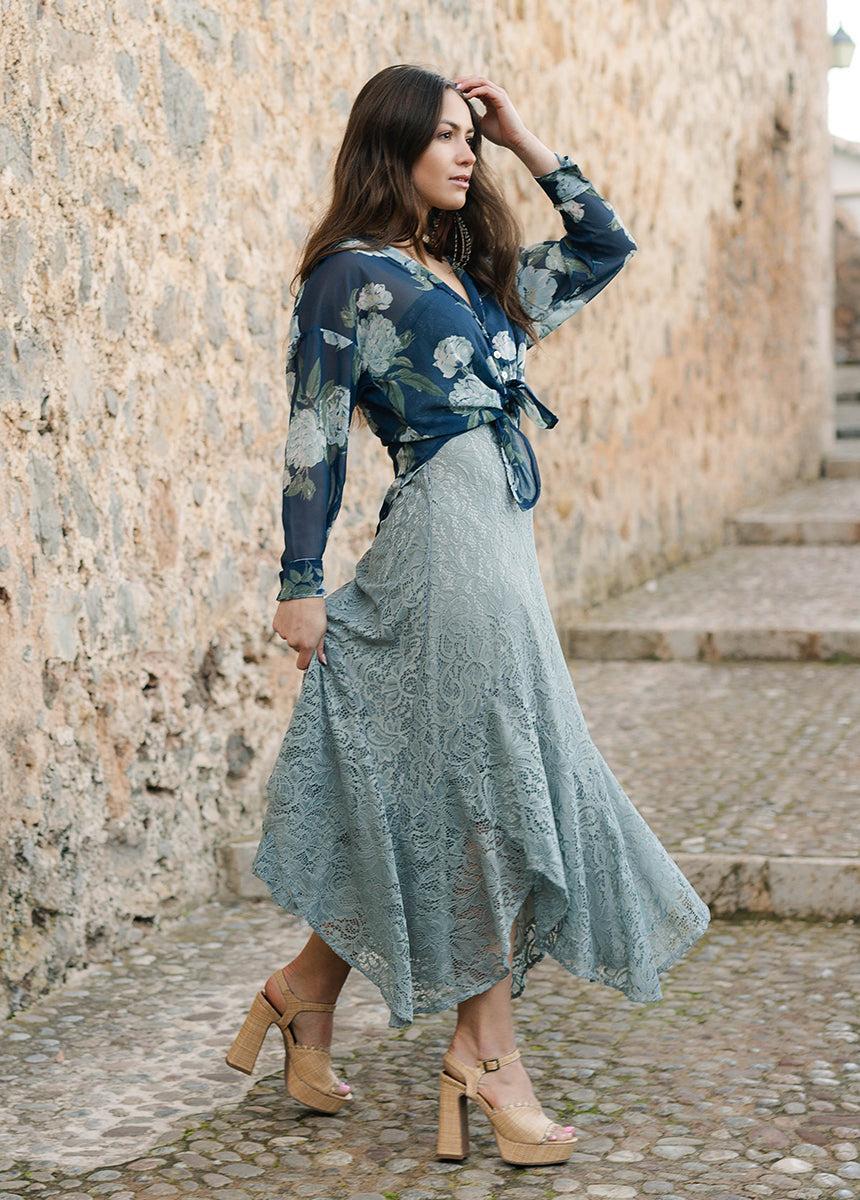 Ravyn Dress in Whisper Blue Female Product Image