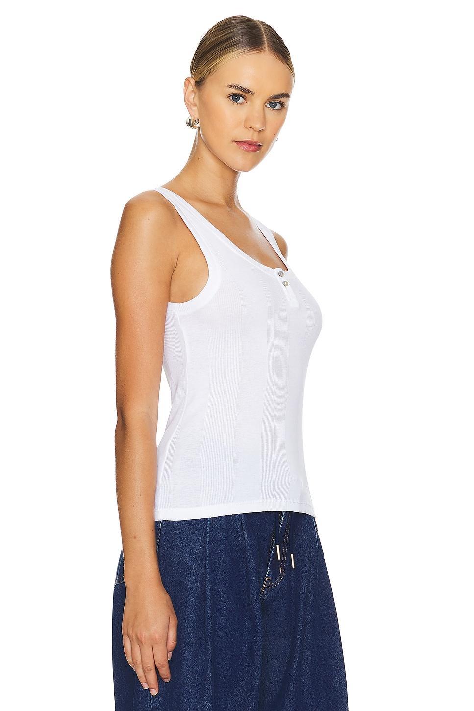 Cotton Rib Henley Tank Goldie Product Image