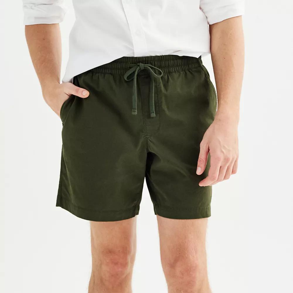 Men's Sonoma Goods For Life® 7" Everyday Pull-On Shorts, Size: Large 7 INCH, Sweet Pecans Product Image