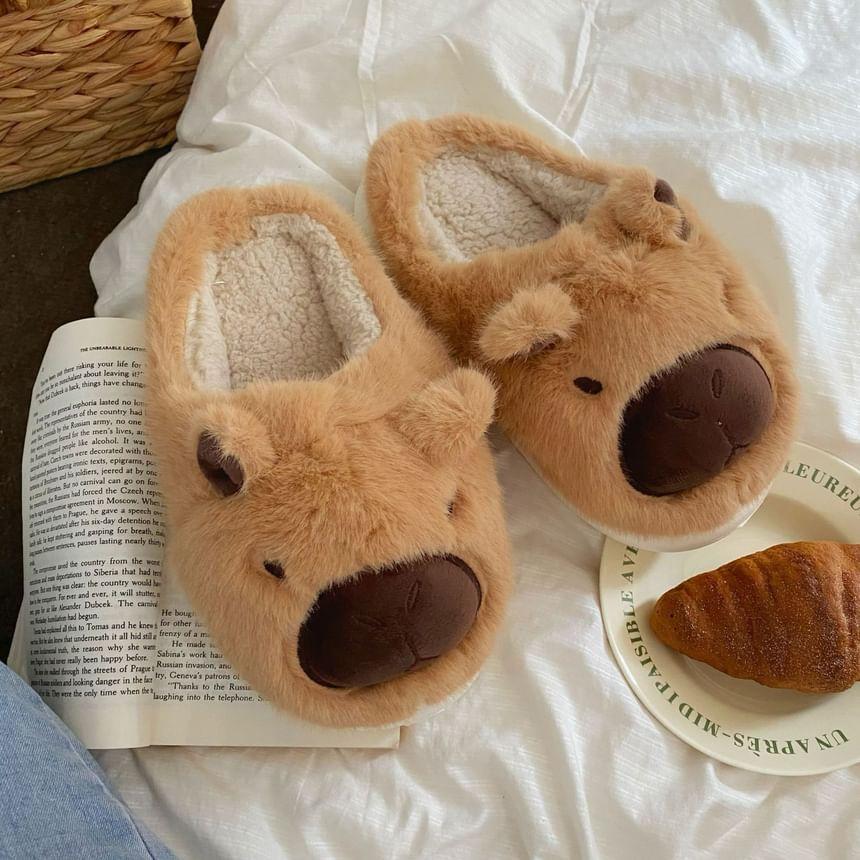 Cartoon Fluffy Home Slippers Product Image