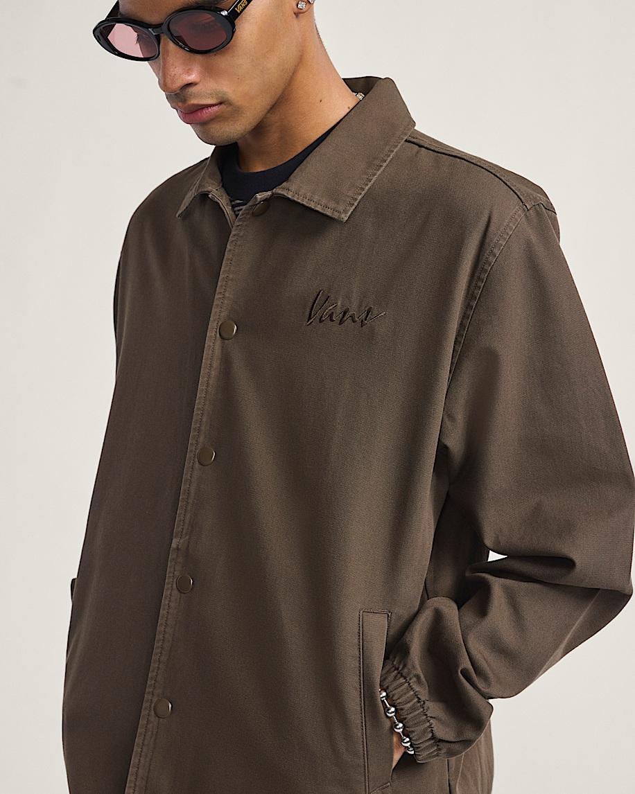 Torrey Coaches Jacket in Coal Brown| Vans US Product Image