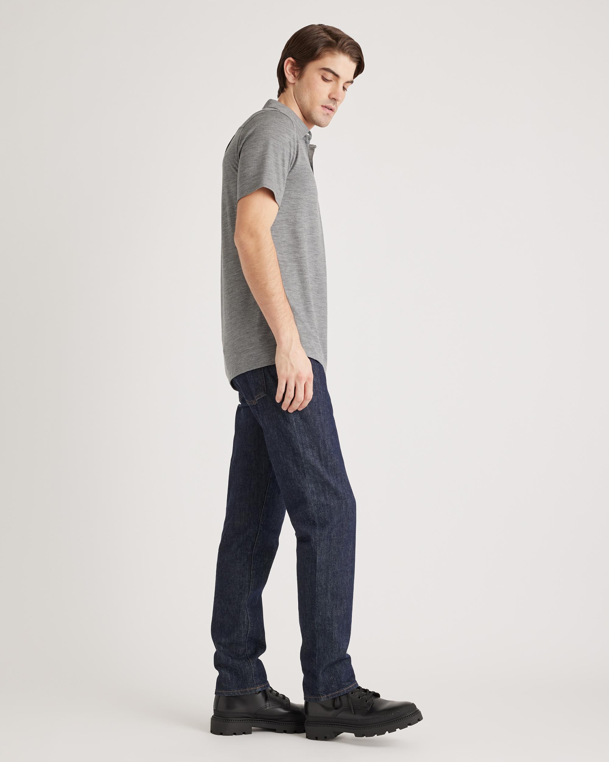 Quince | Men's Extra-Fine Australian Merino Polo Merino/Cotton Product Image