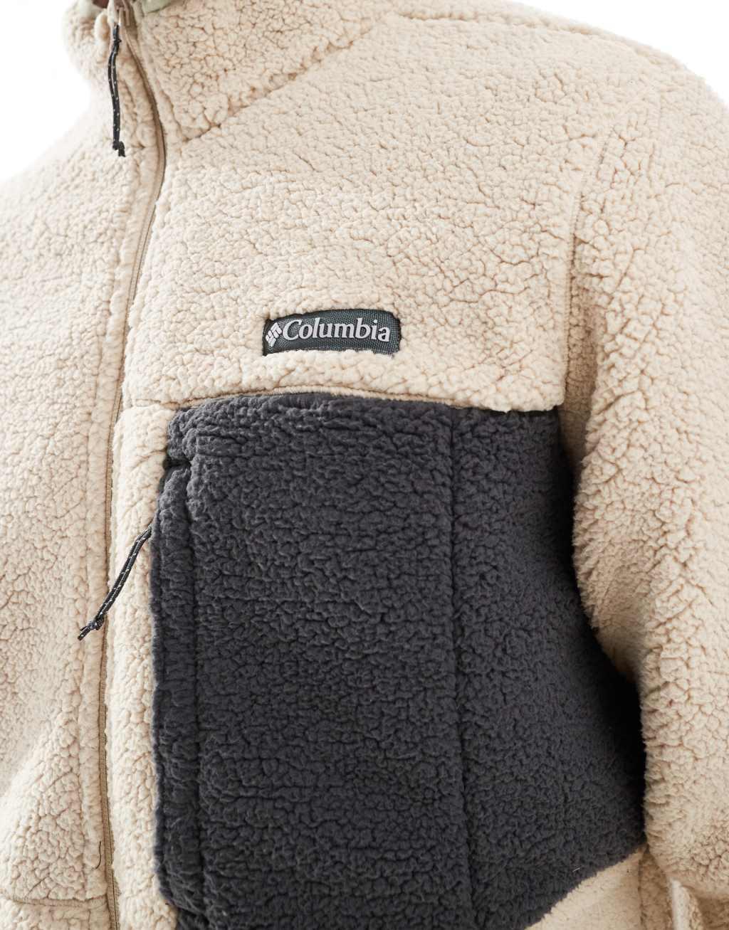 Columbia Mountainside heavyweight fleece in stone and gray Product Image
