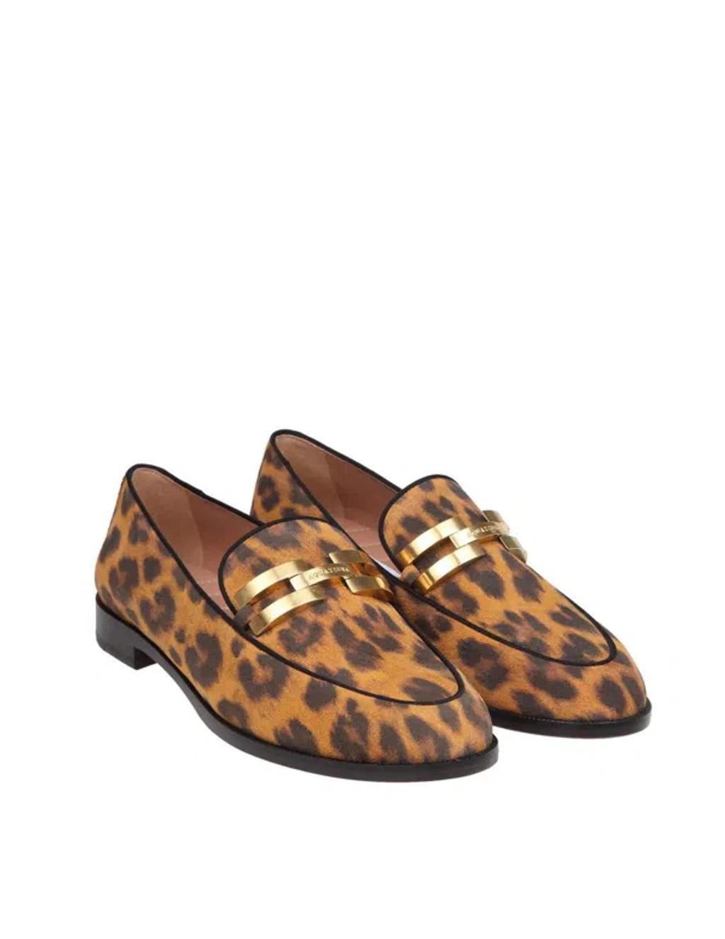 AQUAZZURA Brandi Suede Loafers In Safari Product Image
