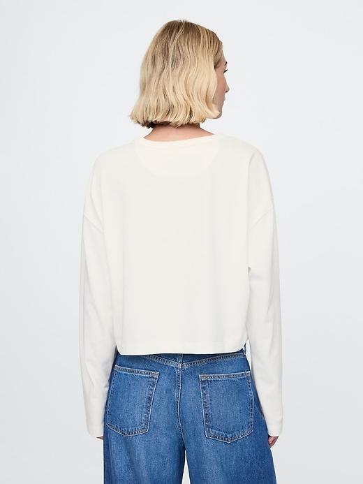 Organic Heavyweight Cotton Vintage Cropped T-Shirt Product Image