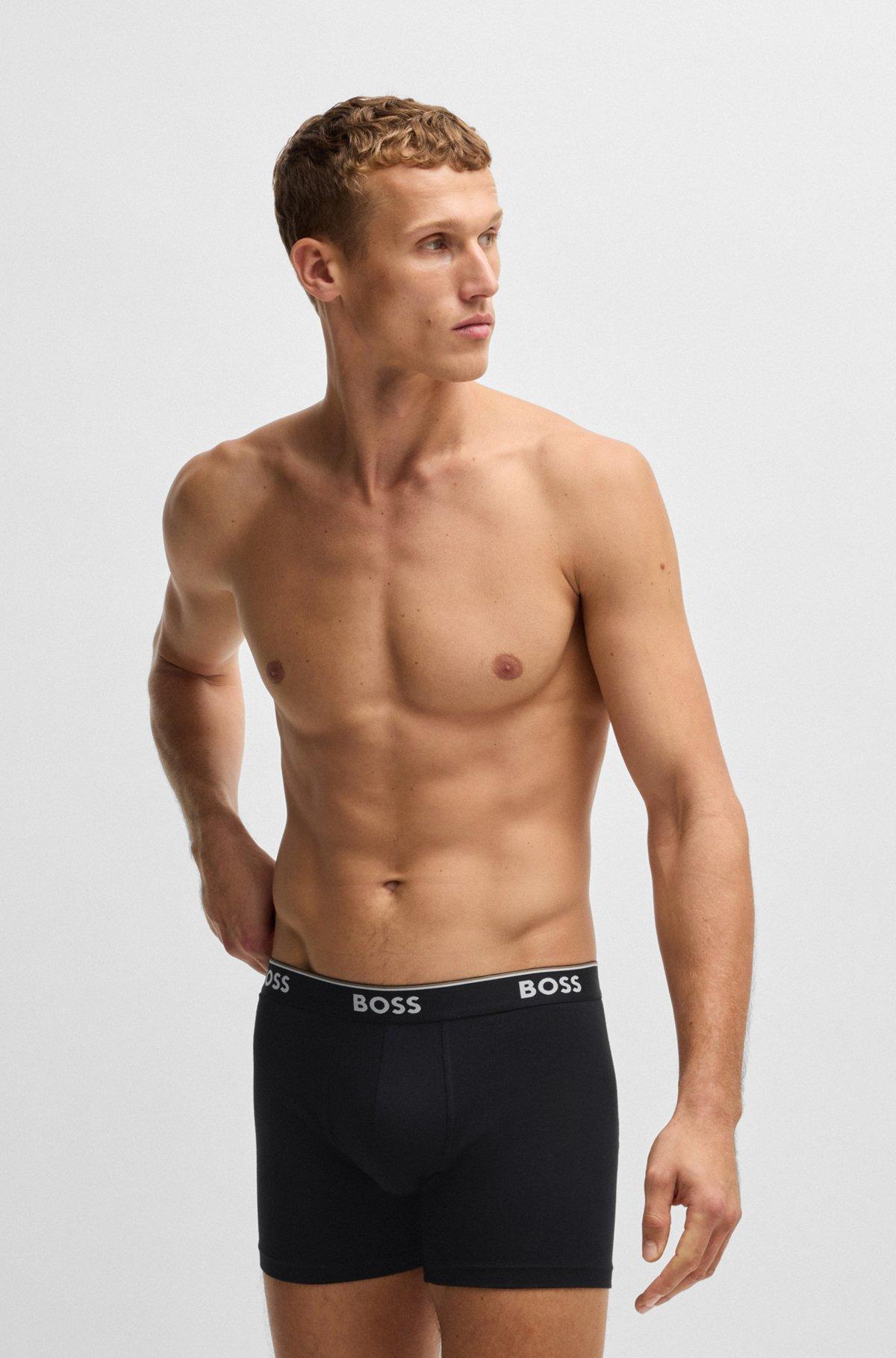 Three-pack of stretch cotton boxer briefs Product Image