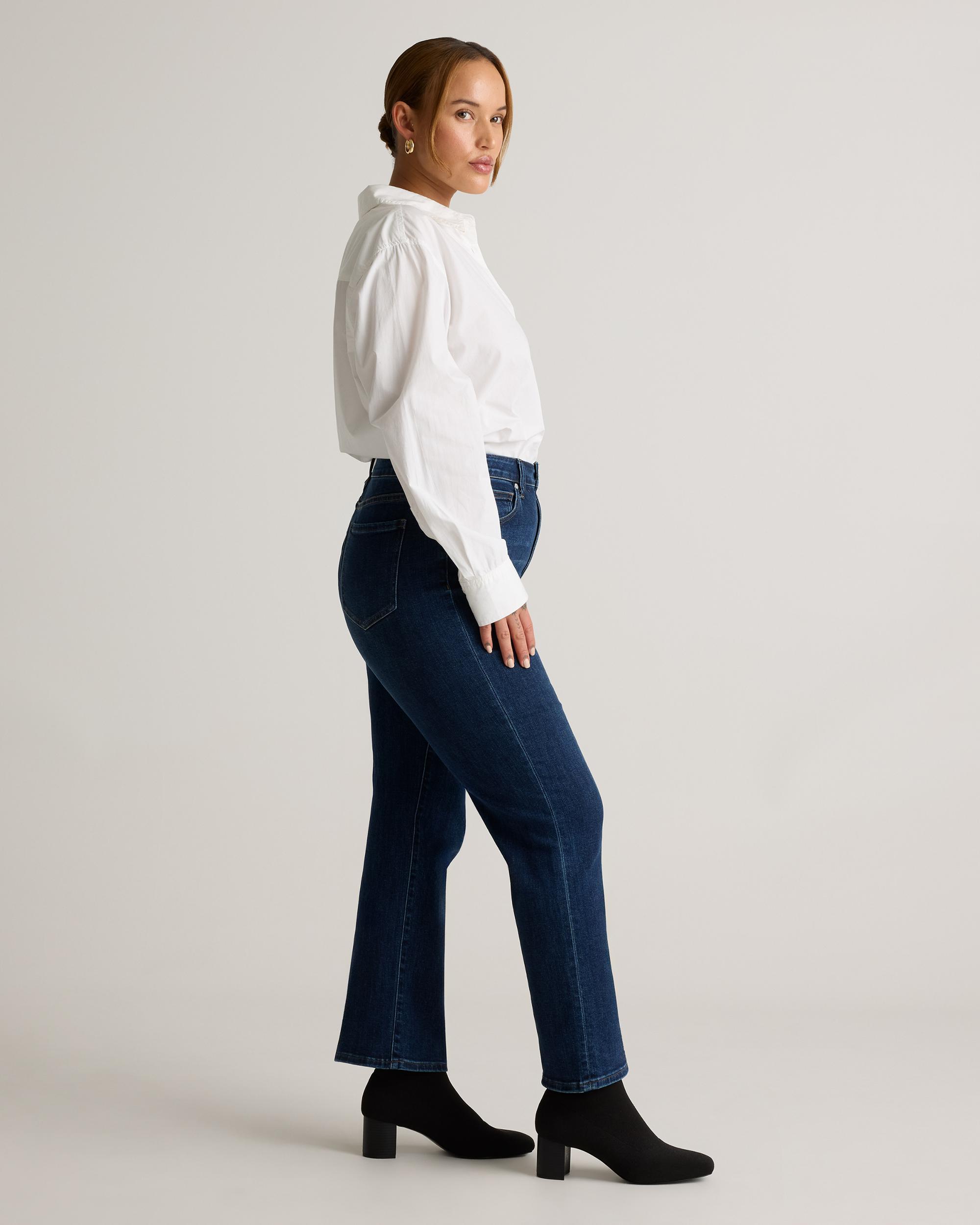 Quince | Women's Bella Stretch Straight Jeans Organic Cotton Product Image