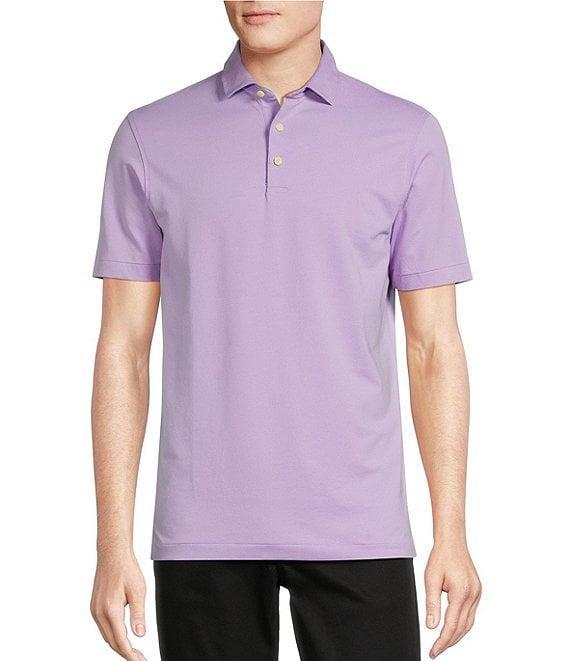 Cremieux Blue Label Tailored Fit Solid Short Sleeve Polo Shirt Product Image