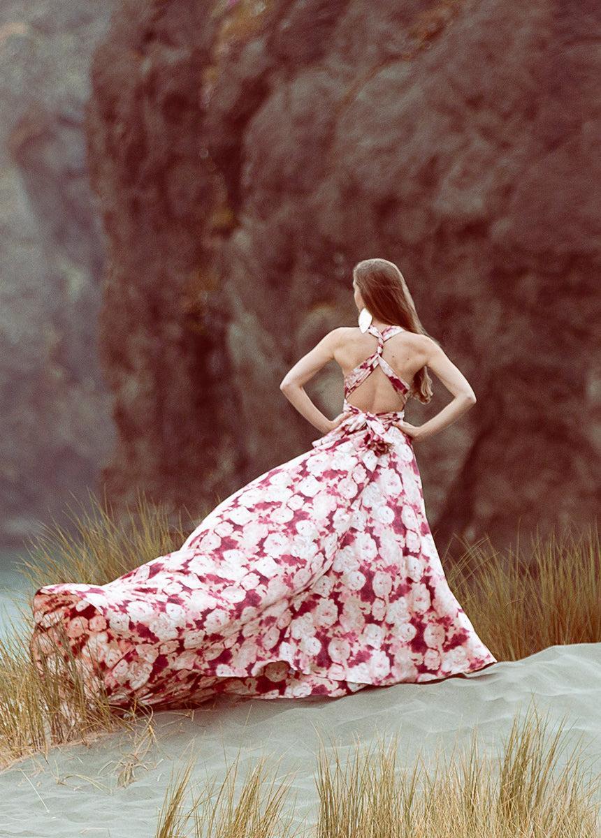 June Impact Dress in Warm Watercolor Female Product Image