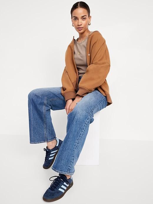 Plush-Knit Long-Sleeve T-Shirt Product Image