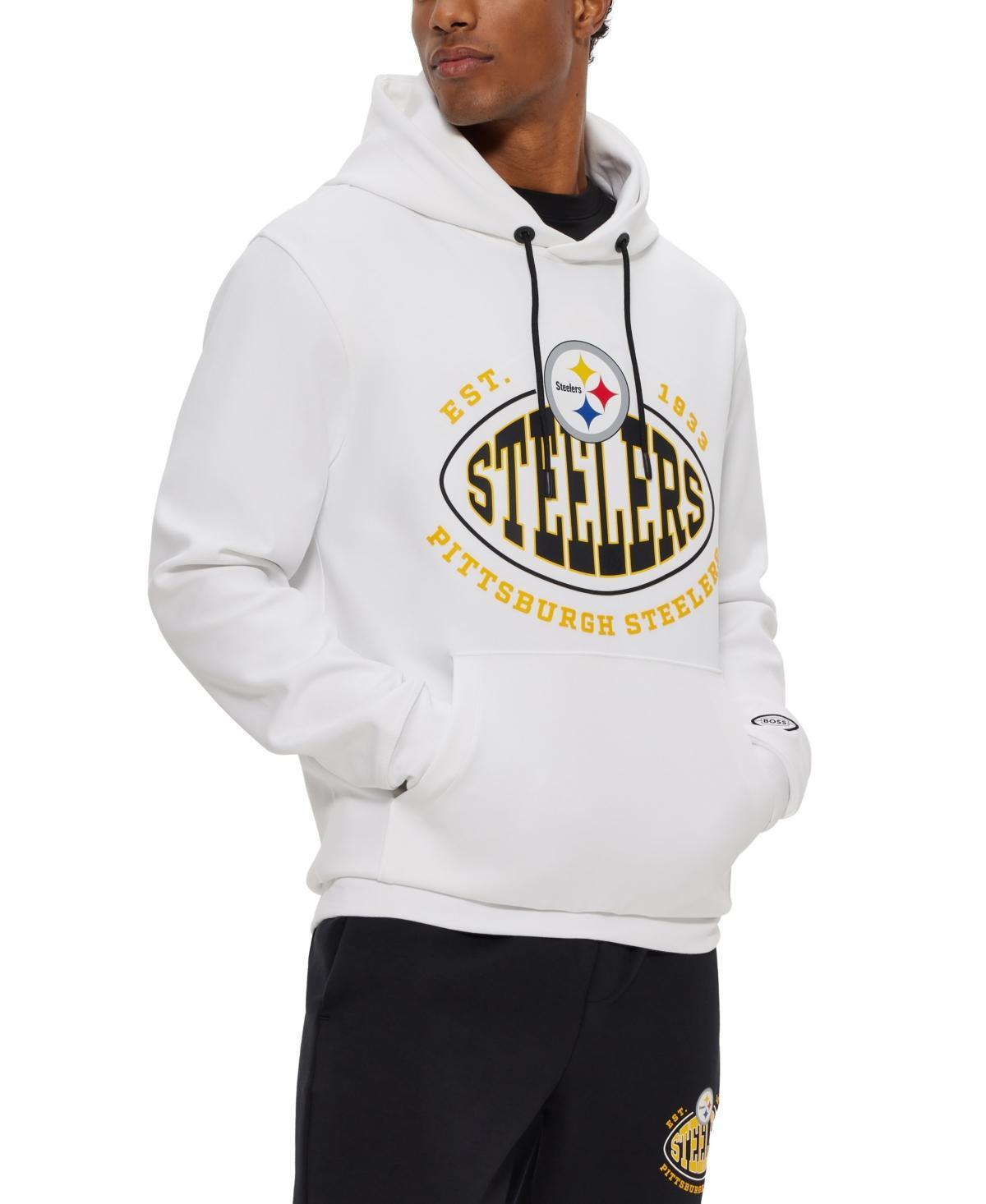 Men's BOSS X NFL  Black Minnesota Vikings Touchback Pullover Hoodie, Size: Medium Product Image