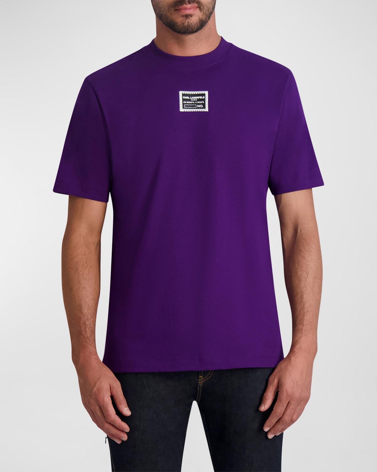 Karl Lagerfeld Paris Slim Fit Logo Patch Short Sleeve Tee Product Image