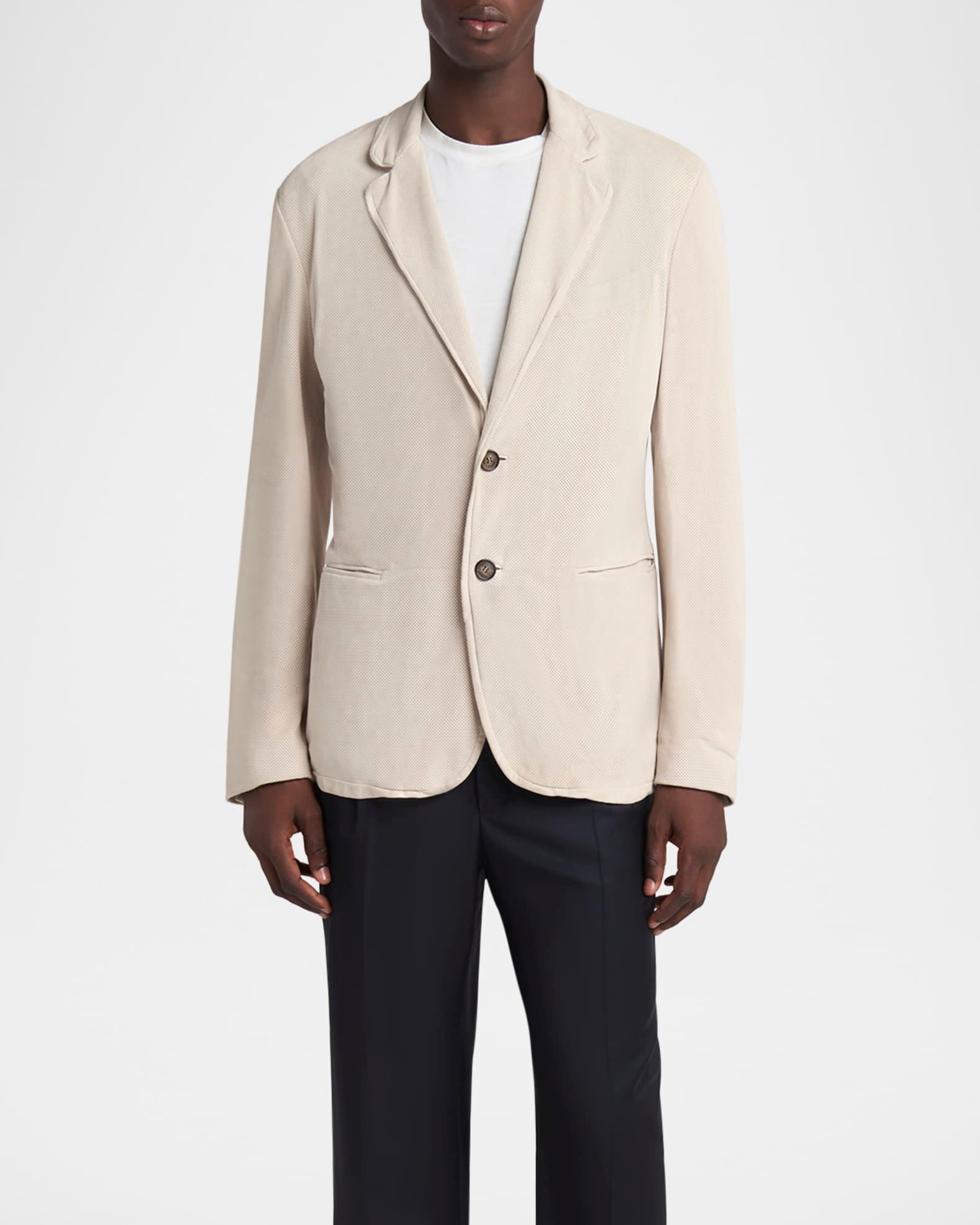 Men's Perforated Suede Sport Coat Product Image