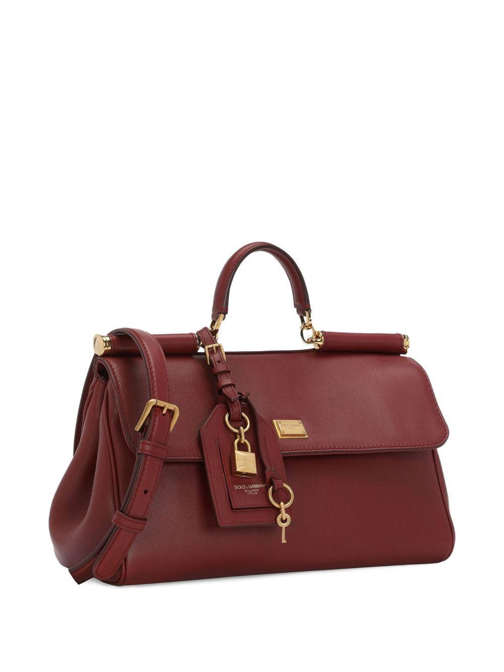 Sicily structured leather tote bag Product Image