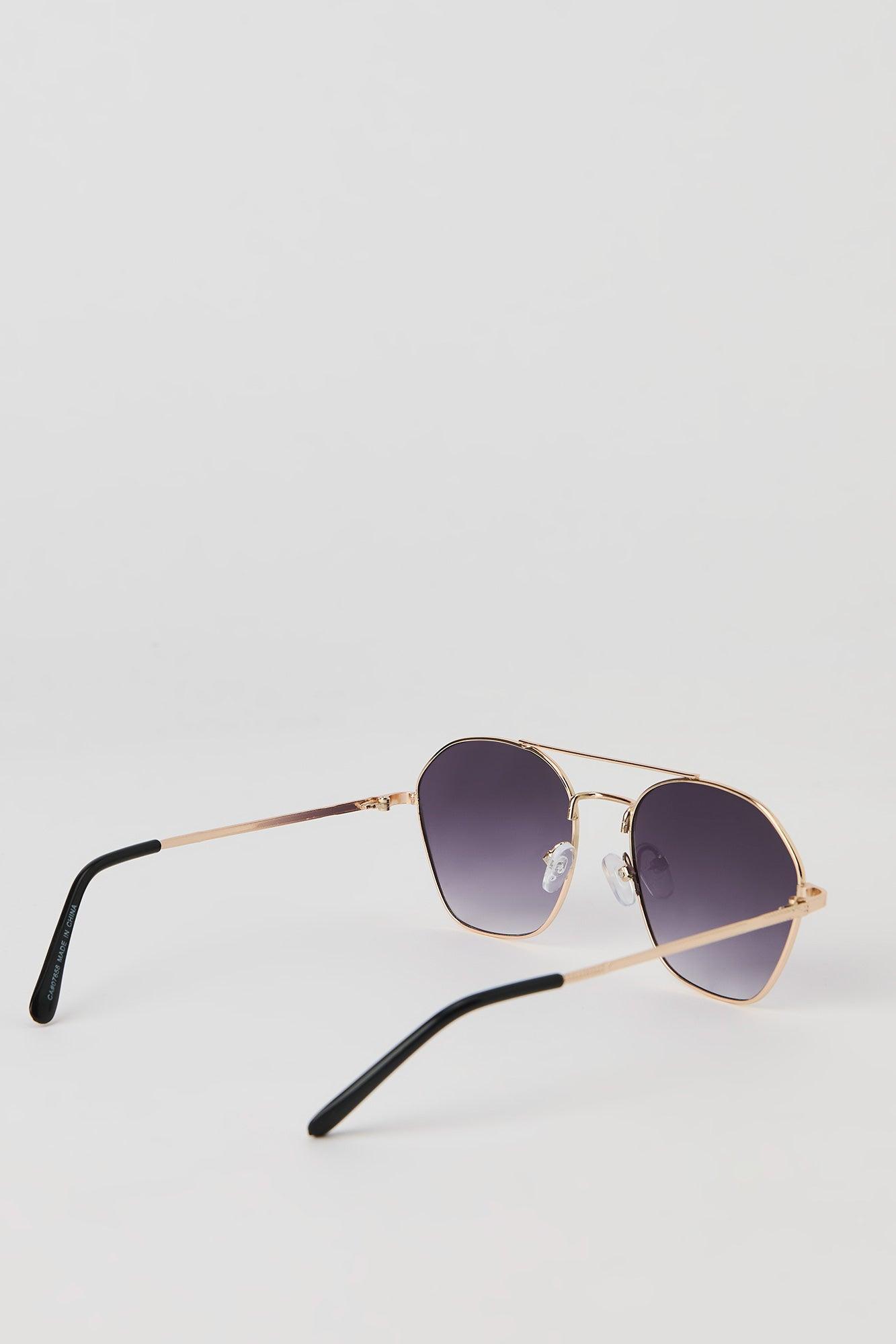 Round Aviator Sunglasses Male Product Image