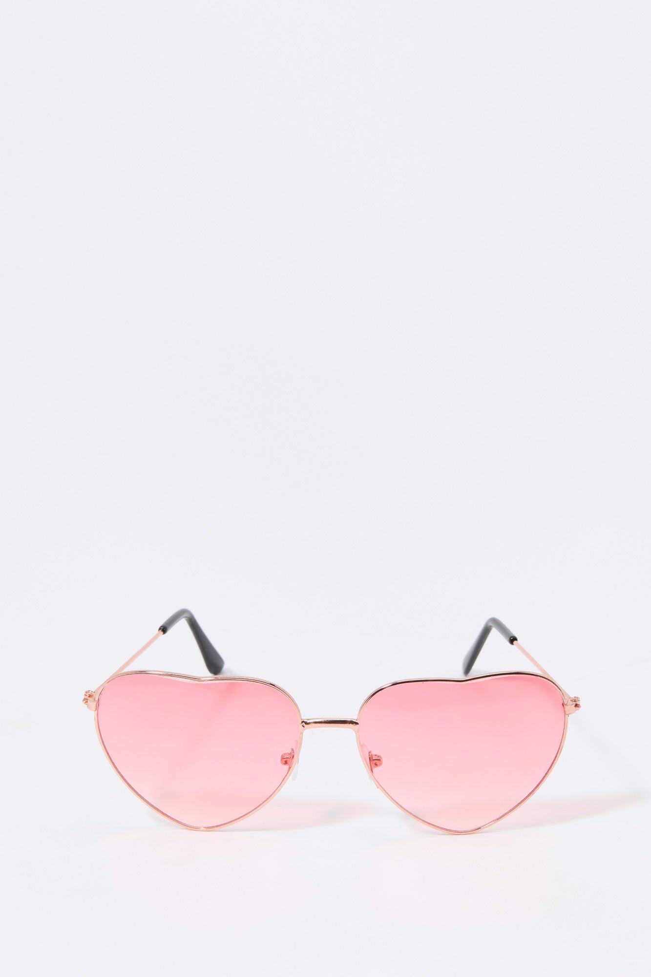 Rimless Heart Sunglasses Female Product Image