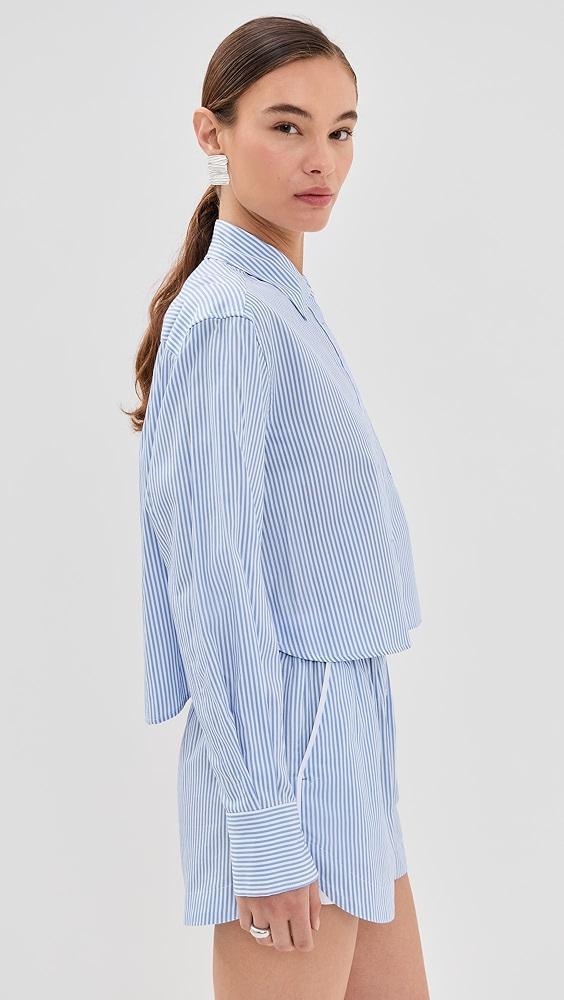 SIMKHAI Renata Cropped Shirt | Shopbop Product Image