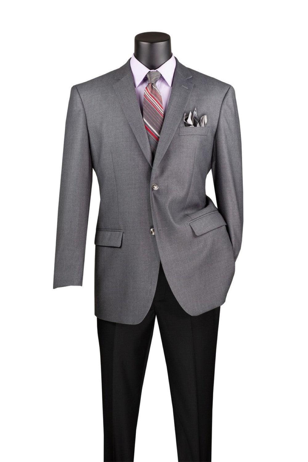 Regular Fit Blazer 2 Button in Medium Gray Product Image