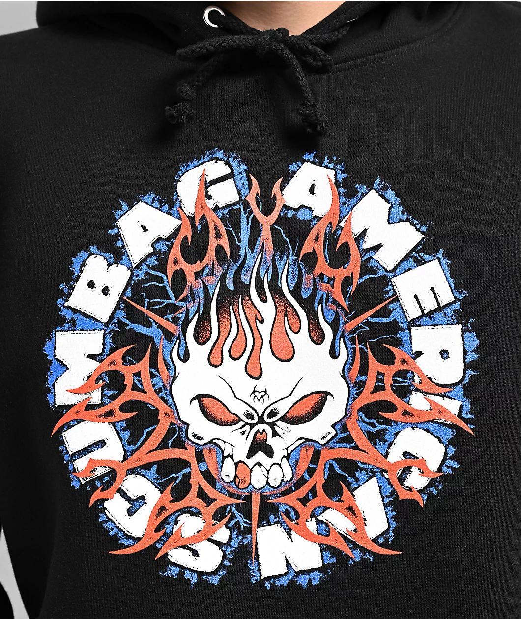 Hazheart Flame Hazzy Black Hoodie Product Image