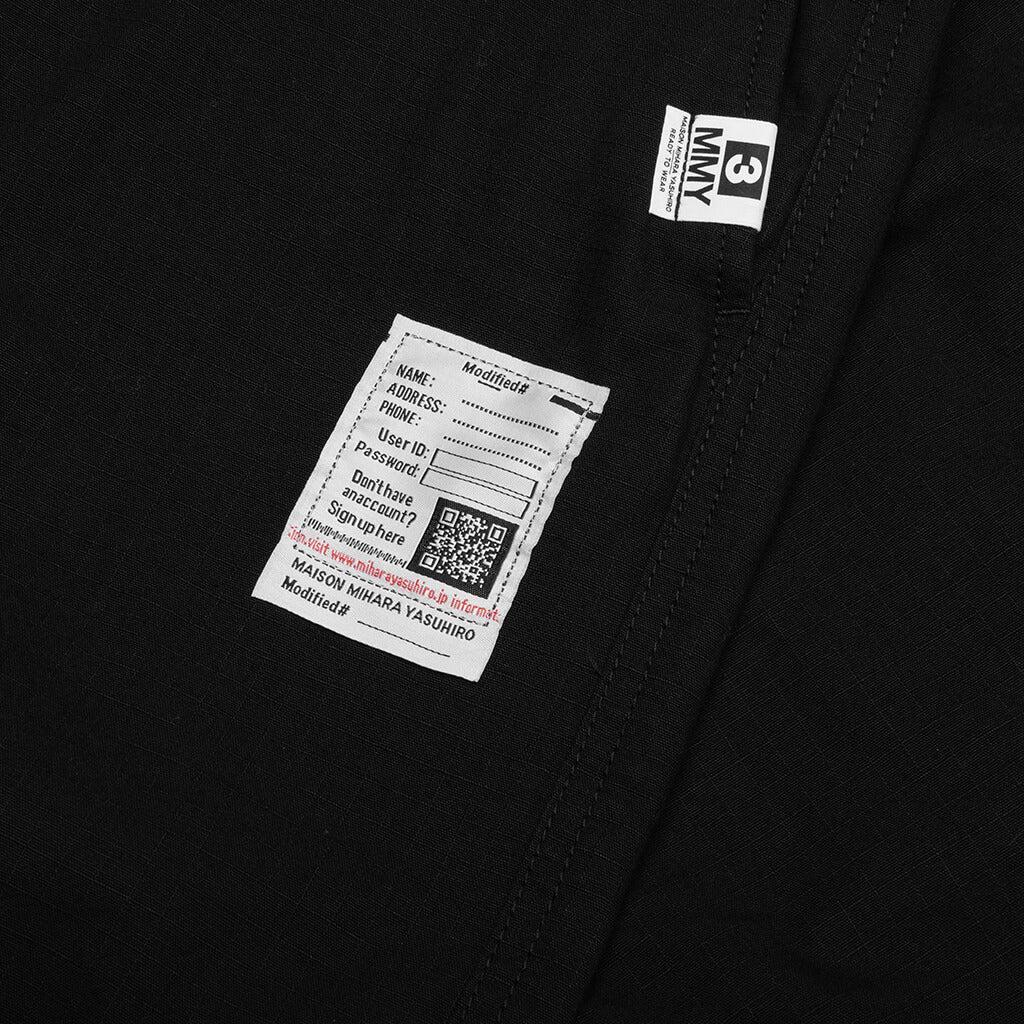 Ripstop Parachute Trousers - Black Male Product Image
