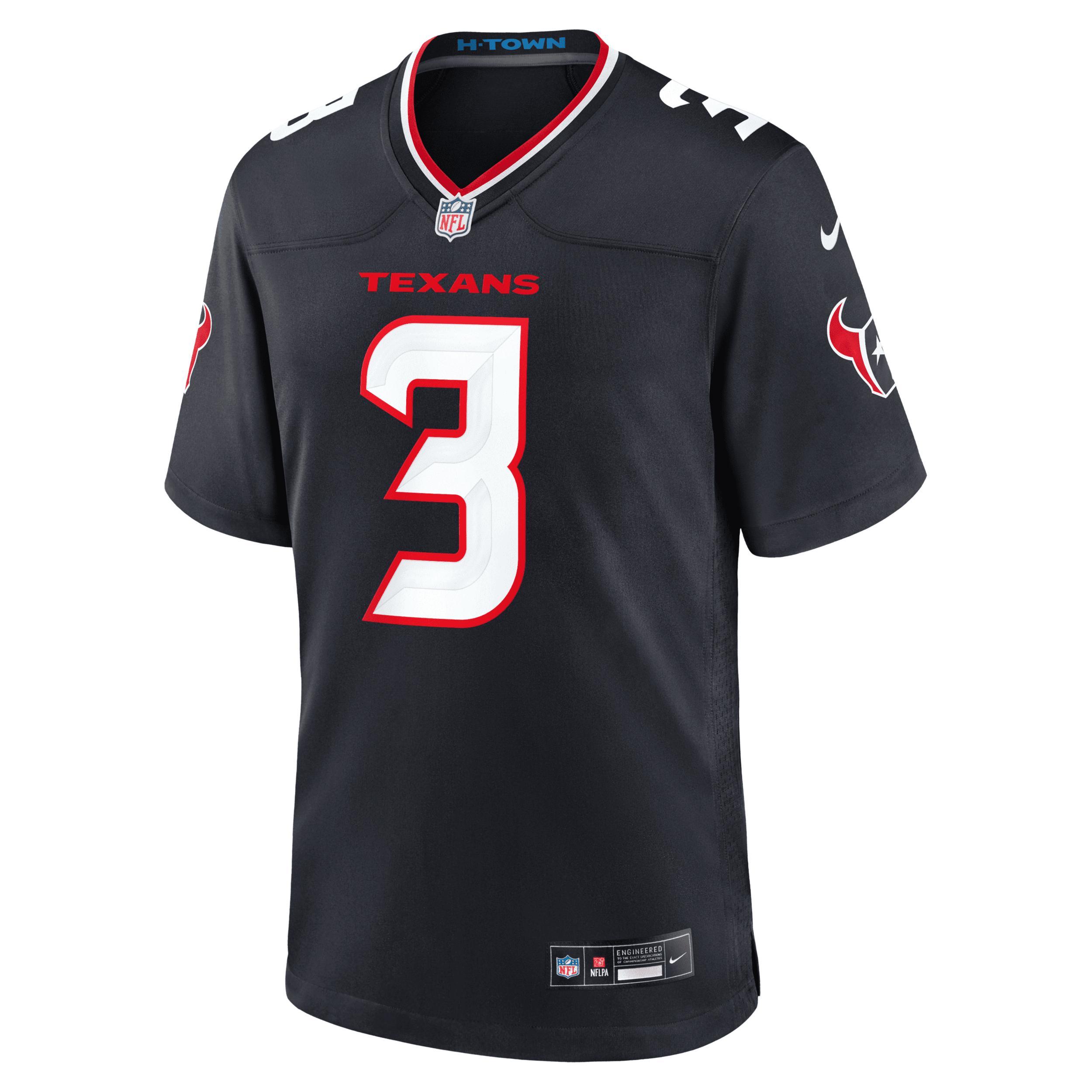 Men's Nike Tank Dell Navy Houston Texans Game Jersey, Size: Large, Blue Product Image
