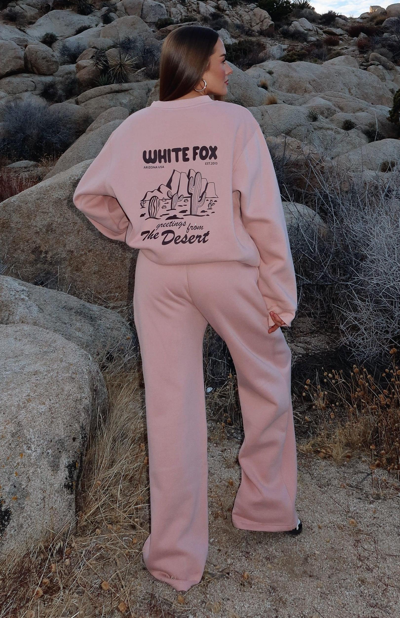 In The Desert Wide Leg Sweatpants Desert Pink Product Image