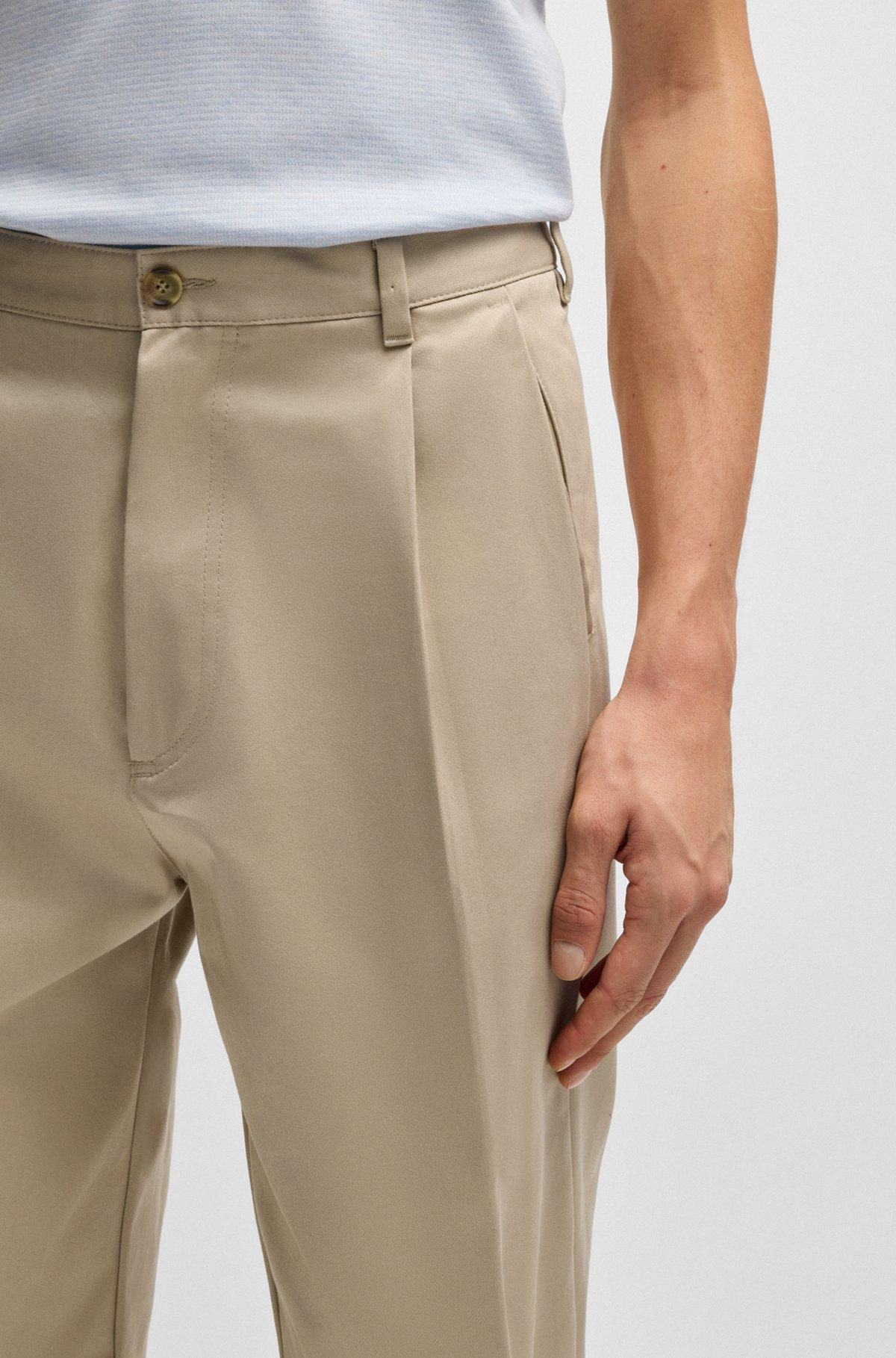 Relaxed-fit trousers in cotton twill Product Image