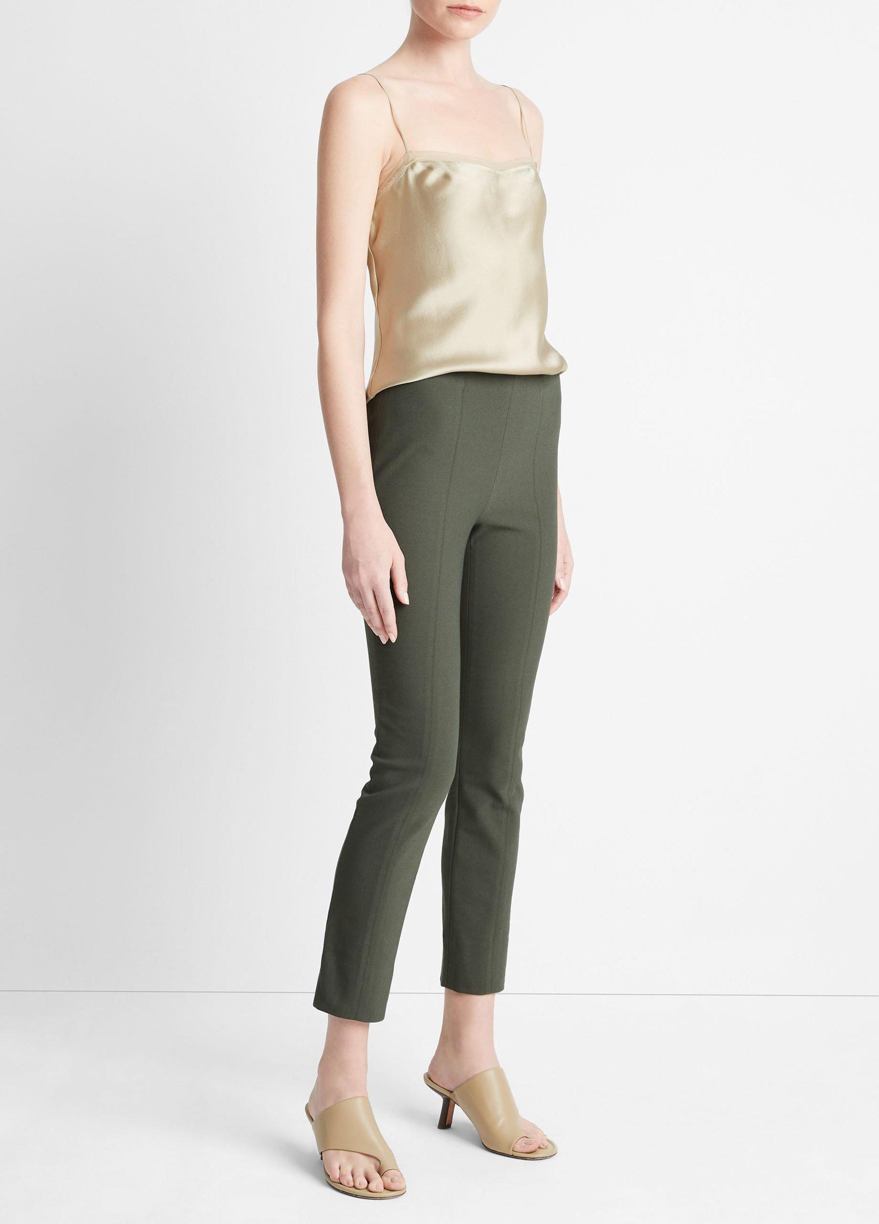 Italian Cotton-Blend Stitch-Front Seam Legging Product Image