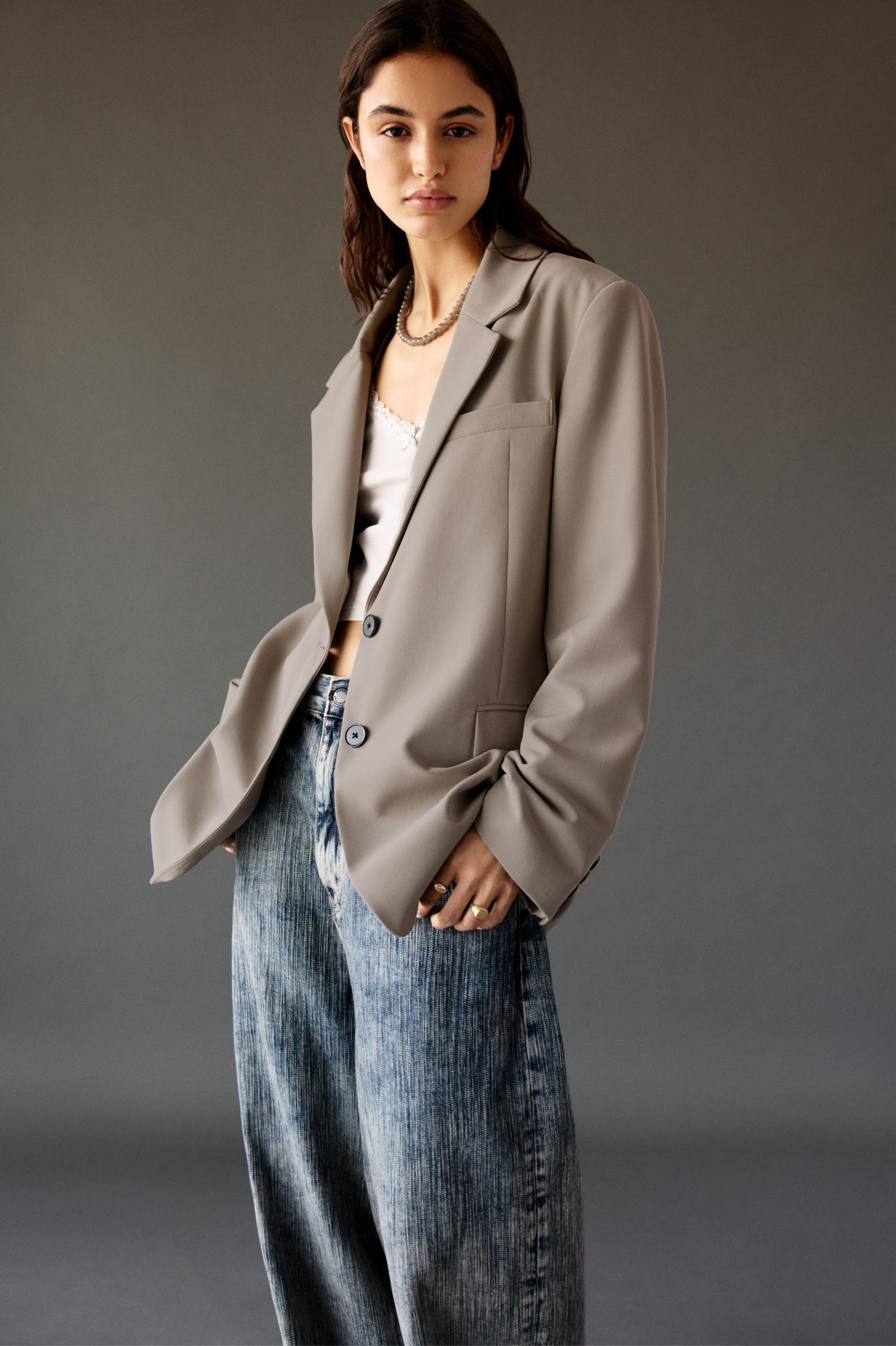 Oversize double-button blazer Product Image