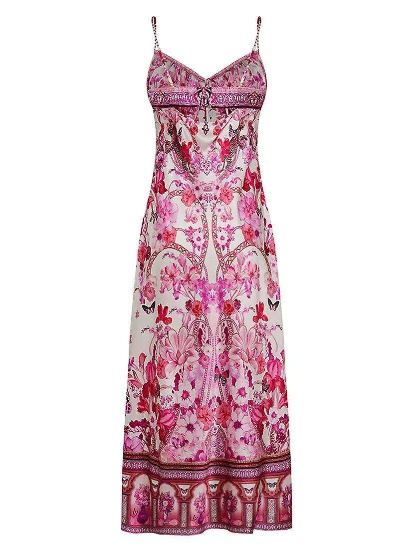 Botanical Silk Bias-Cut Slipdress Product Image