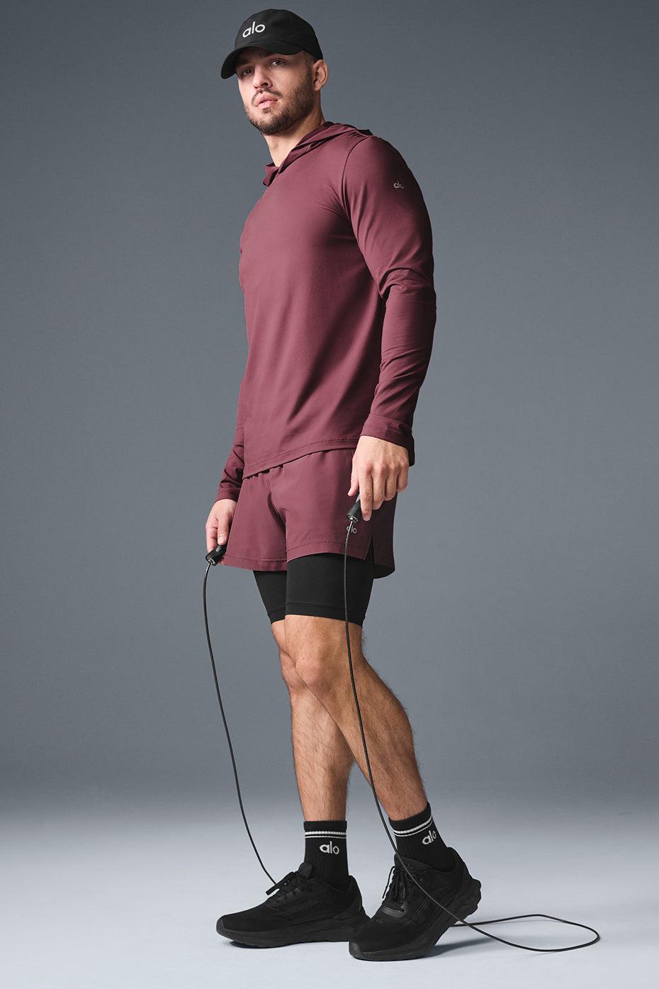 Conquer Reform Long Sleeve With Hood - Burgundy Truffle Product Image