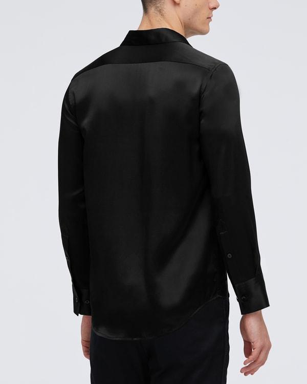 Mulberry Silk Basic Mens Shirt Product Image
