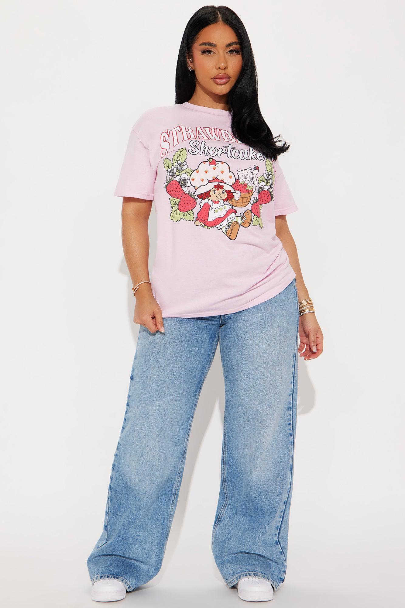 Strawberry Shortcake Demure Tee - Pink Product Image