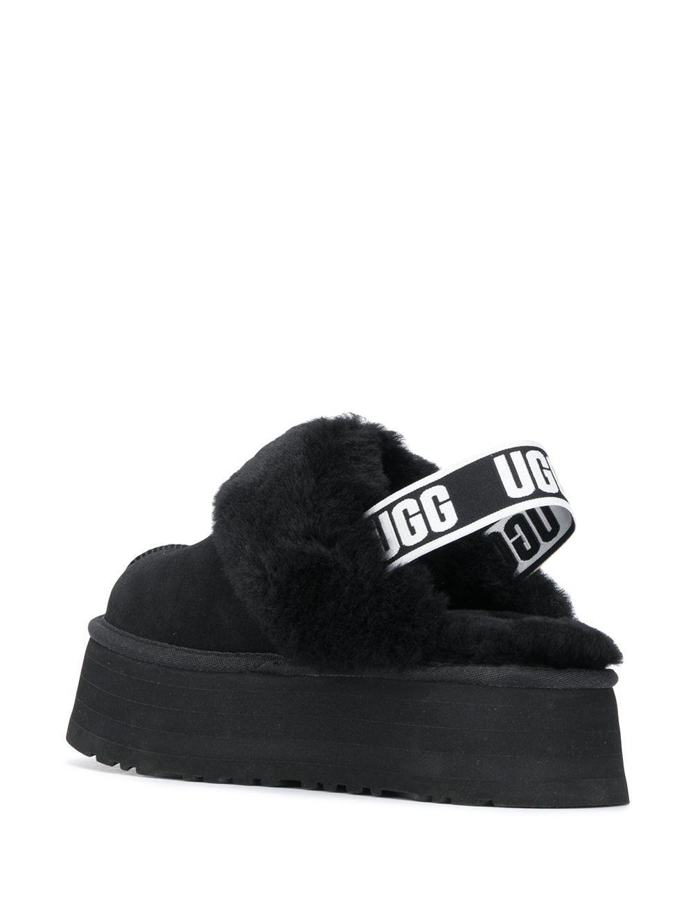 faux fur slingback mules Product Image