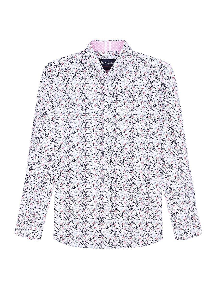 Mens Avalos Printed Button-Front Shirt Product Image
