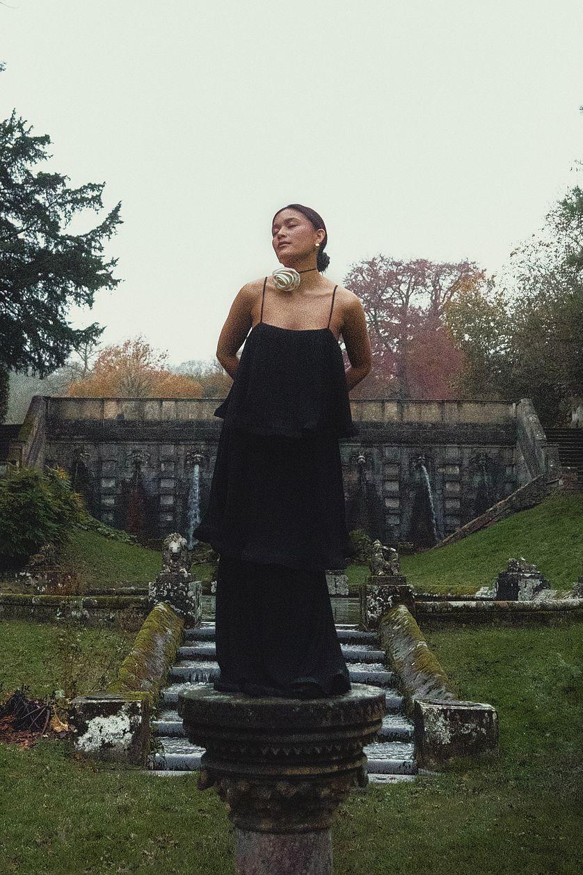 Flounce Maxi Dress Product Image