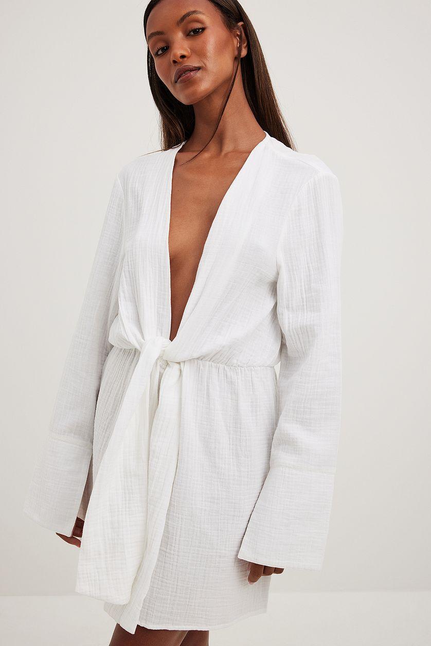 Twisted Front Shirt Dress Product Image
