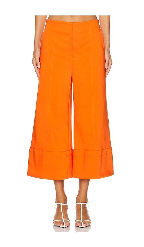 Andra High Rise Wide Leg Cropped Cuff Pant Alice + Olivia Product Image