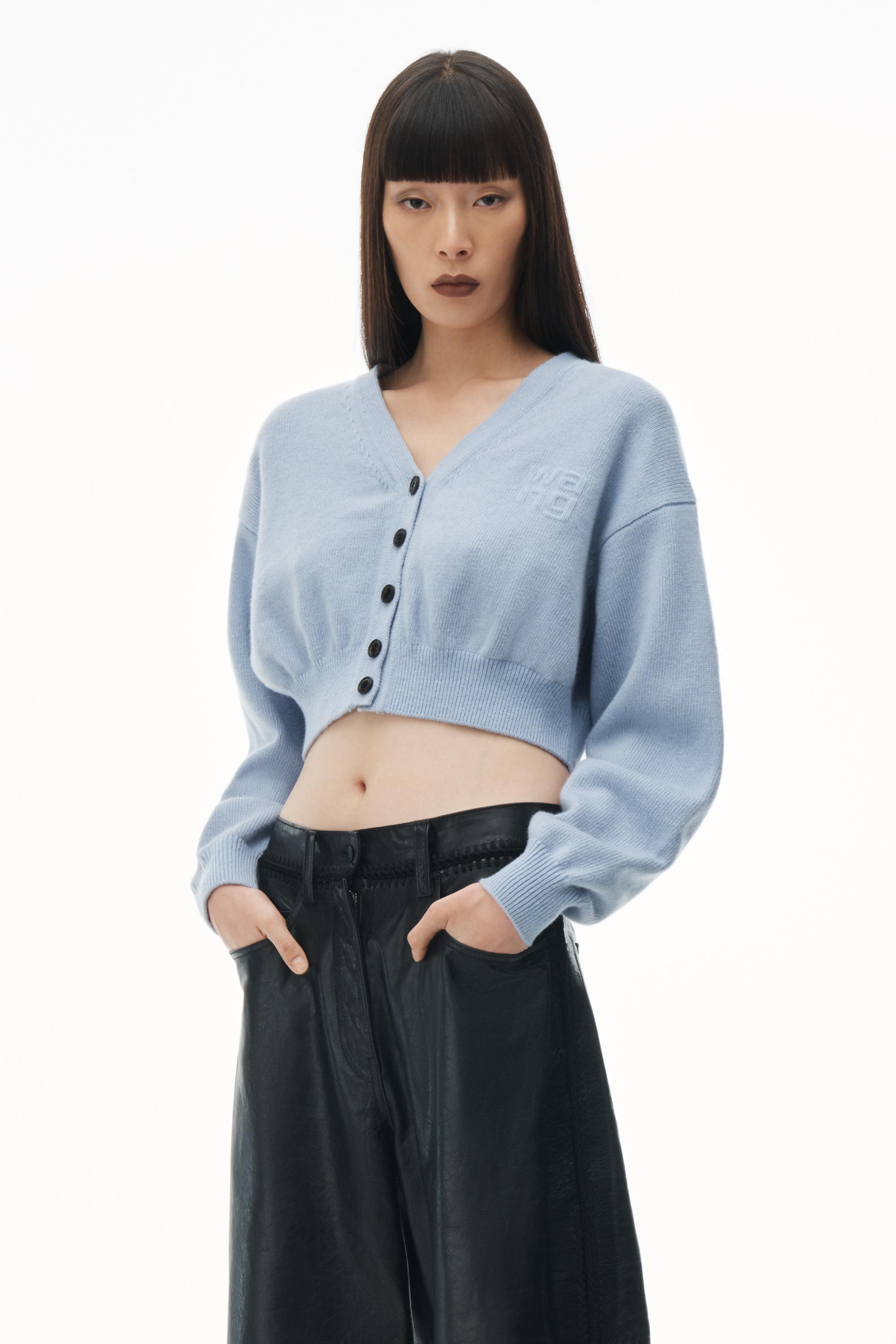 Long Sleeve Cardigan With V Neck Product Image
