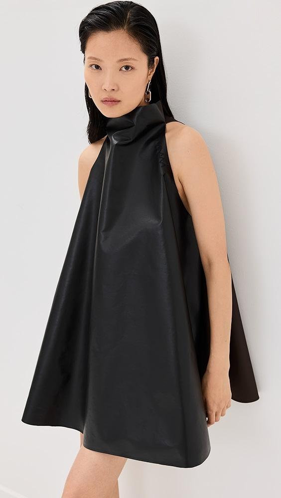 Marni Faux Leather A-Line Mini Dress | Shopbop Product Image