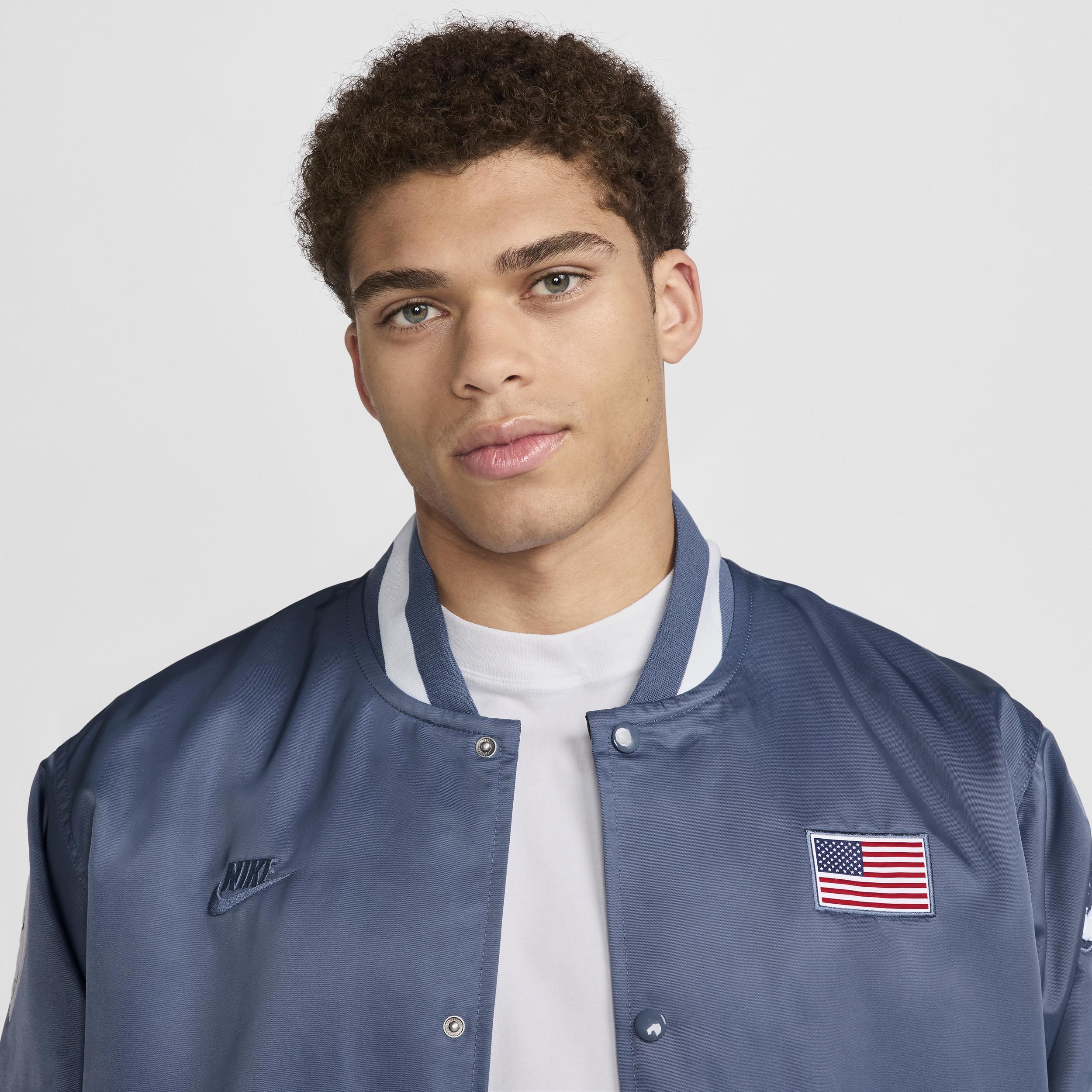USA Dugout Nike Mens Breaking Satin Jacket Product Image