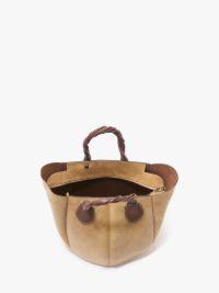 SMALL PUNCH TOTE - LEATHER SHOULDER BAG in neutrals | JW Anderson US  Product Image