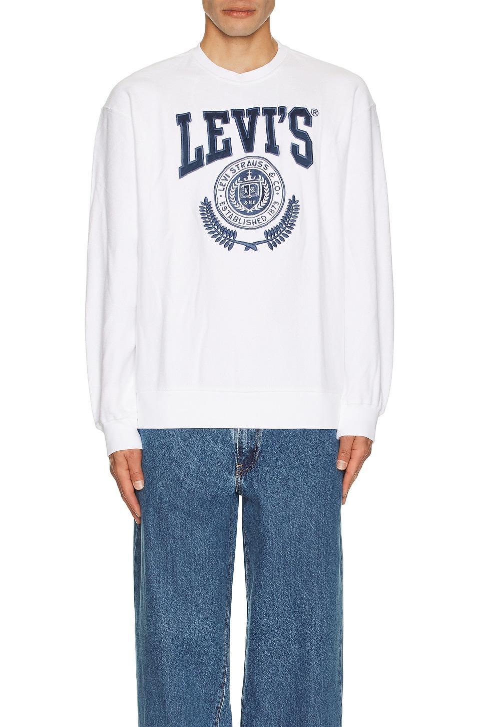 Relaxed Graphic Crew Neck Sweatshirt Product Image