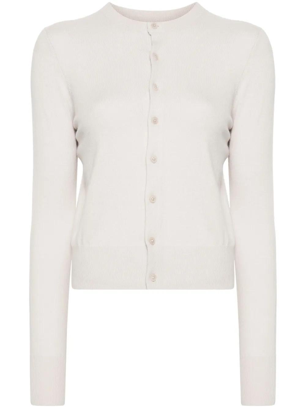 EXTREME CASHMERE N°300 Little 2 Cardigan In Neutrals Product Image