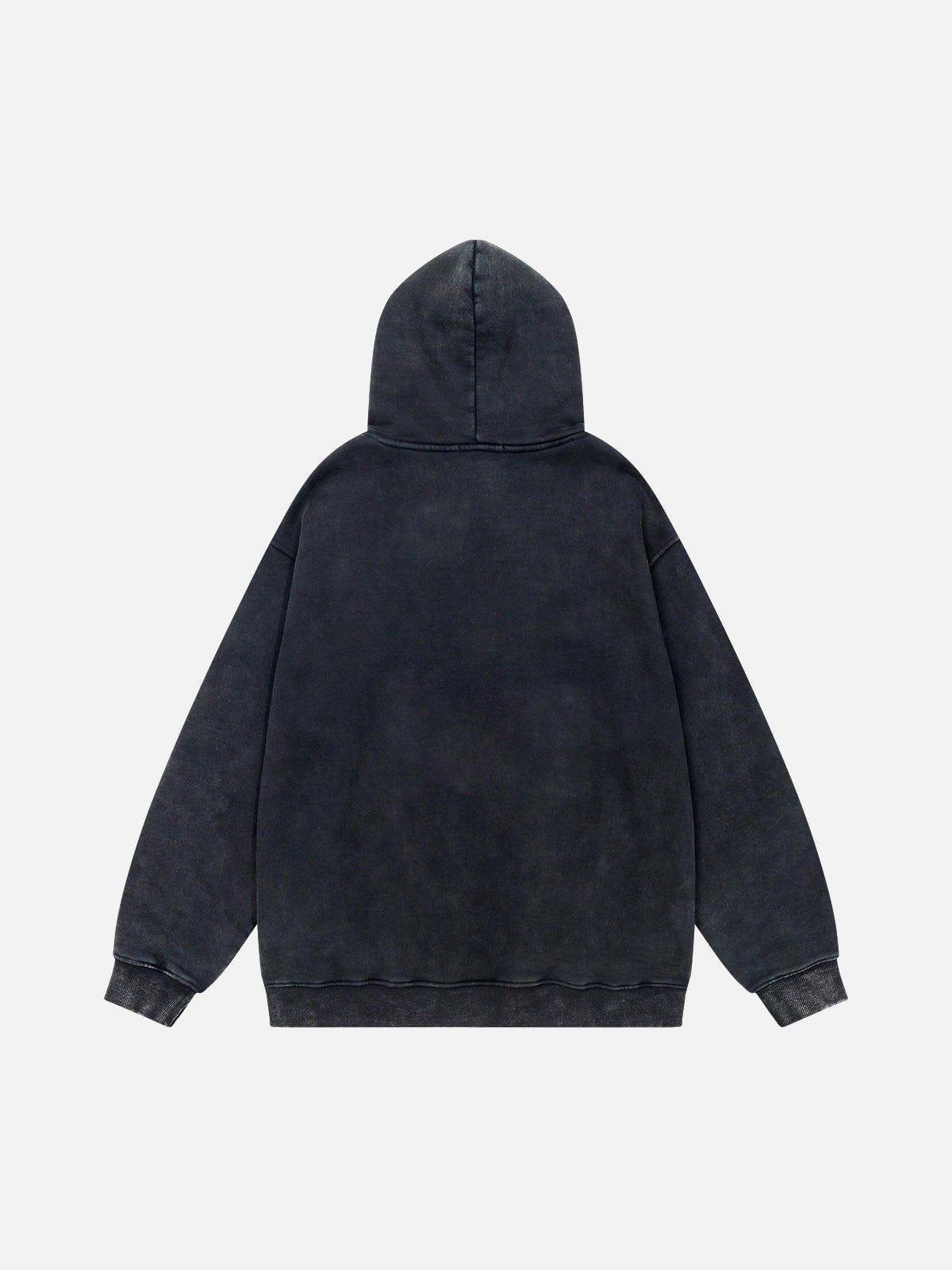 Aelfric Eden Essential Embroidery Washed Hoodie Product Image